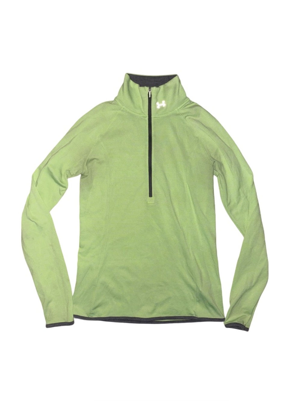 Under Armour Neon Yellow HeatGear 1/4 Zip Fitted Pullover